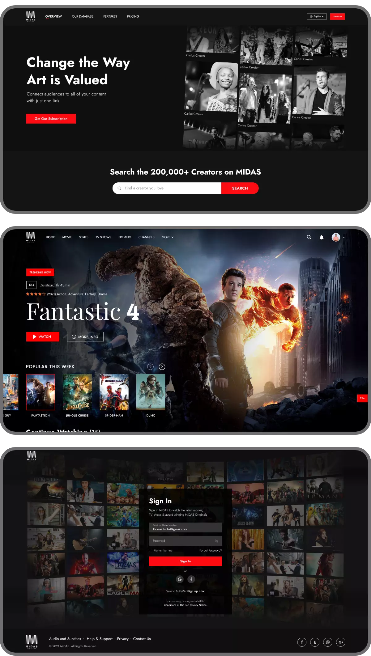 web-screen