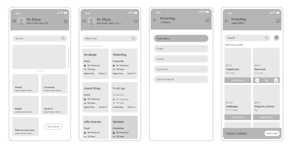 wireframes-groceeri